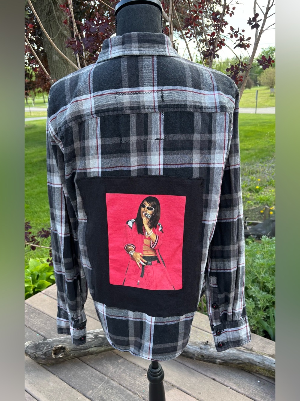 Aaliyah upcycled flannel medium